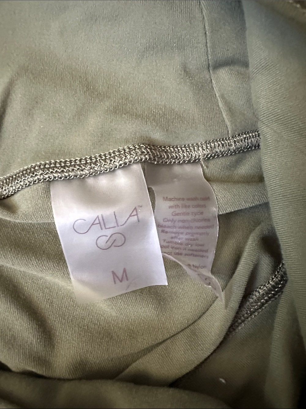 Calia Olive Green Leggings - M - Picture 2 of 2